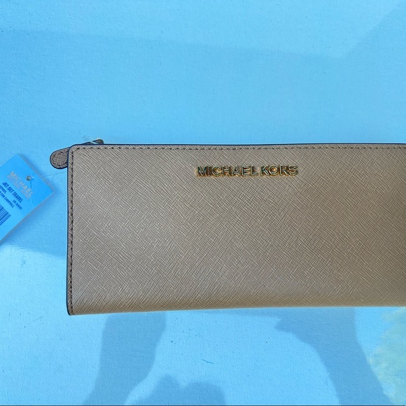 Michael Kors Jet Set Travel Card Case Wallet Khaki - Picture 7 of 11